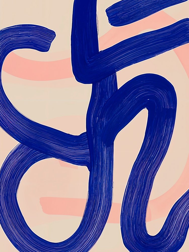 Abstract Blue Flow by Studio Palette