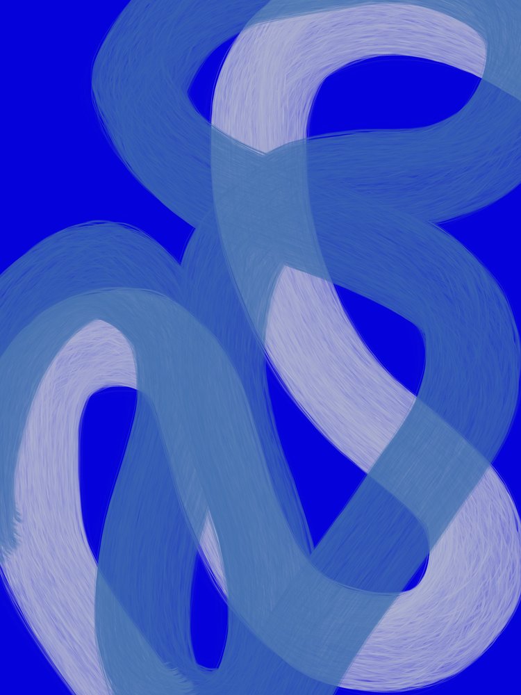 Flowing Indigo Lines by Studio Palette