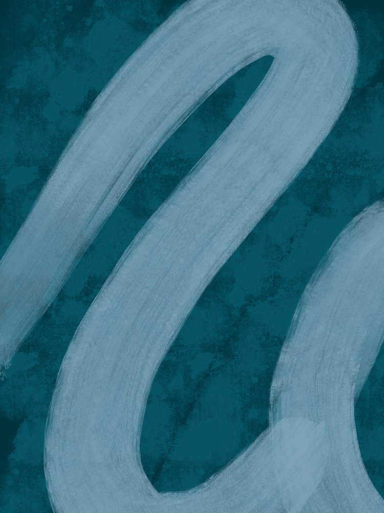 Fluid Teal Lines by Studio Palette