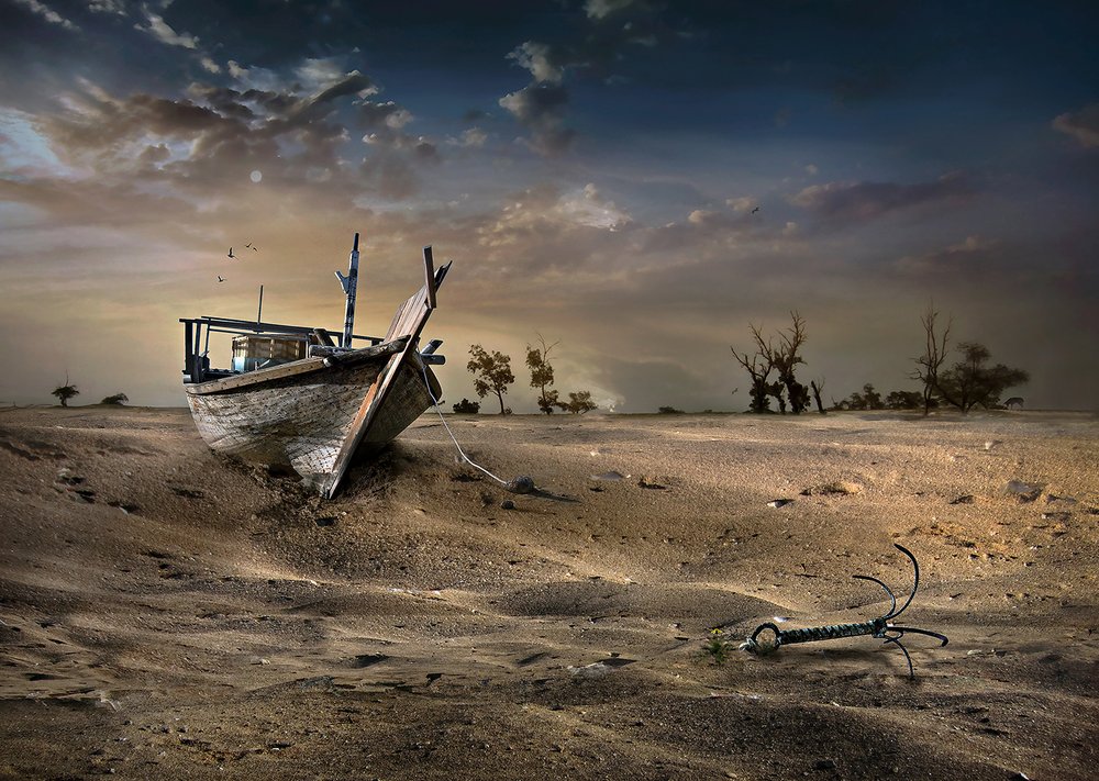 Forgotten Desert Boat by Sulaiman Almawash