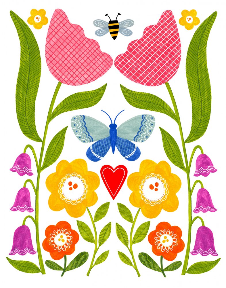 Folk Art Garden by Susan Black