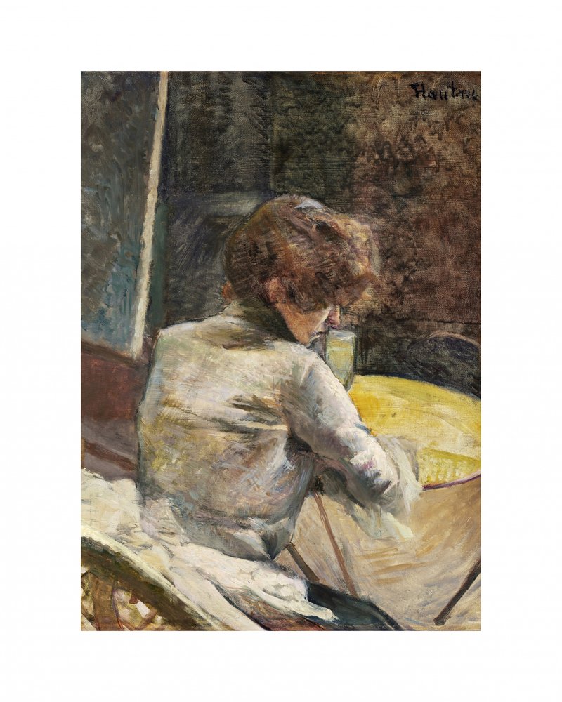 Waiting (ca.1887) by TOULOUSE LAUTREC