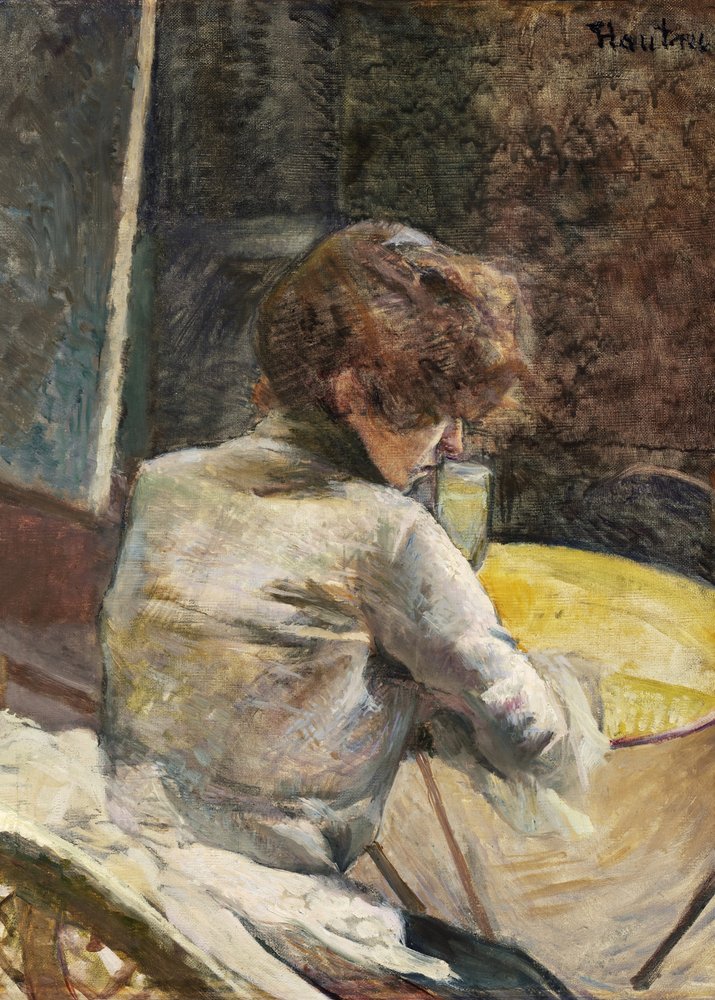 Waiting (ca. 1887) by TOULOUSE LAUTREC