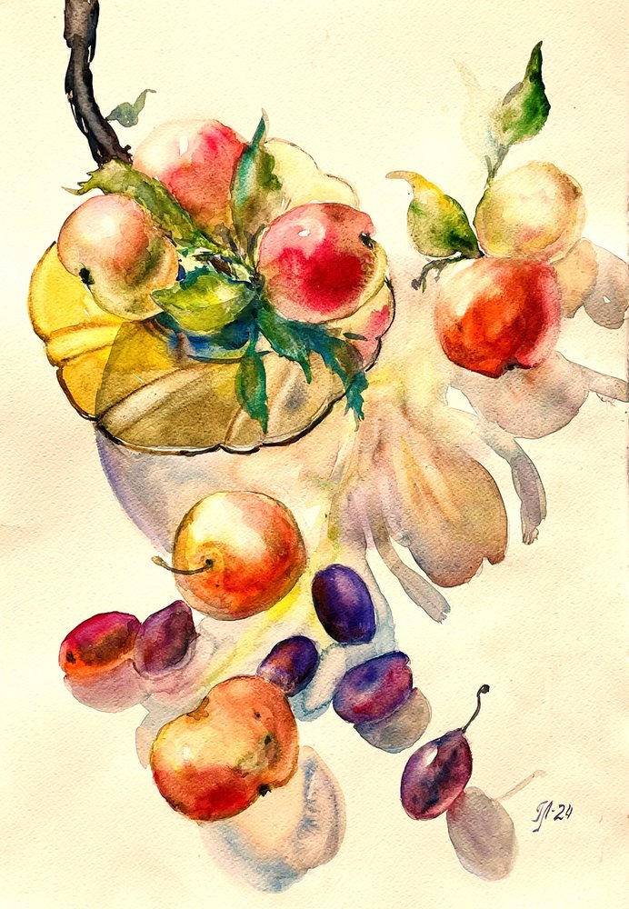 Abundant Fruit Still Life by Tanya Lundmark