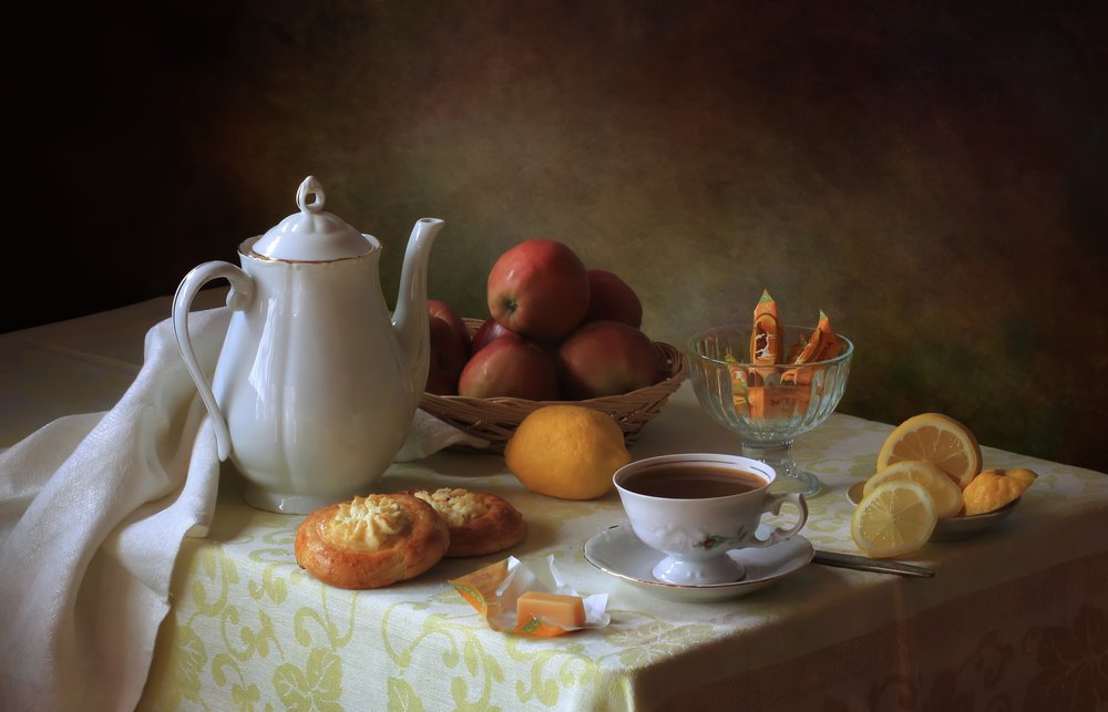 Cozy Tea Time Spread by Tatyana Skorokhod