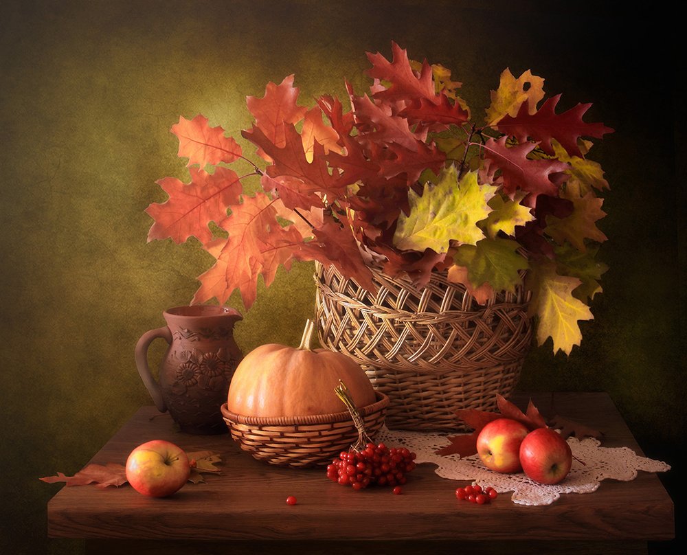 Rustic Autumn Still Life by Tatyana Skorokhod