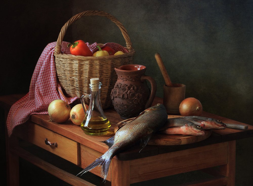 Rustic Kitchen Bounty by Tatyana Skorokhod