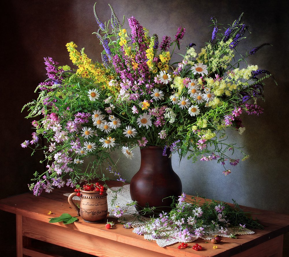 Summer Wildflower Still Life by Tatyana Skorokhod