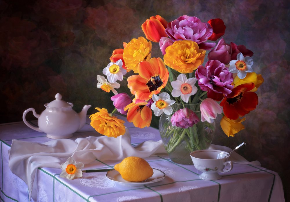 Vibrant Spring Bouquet by Tatyana Skorokhod