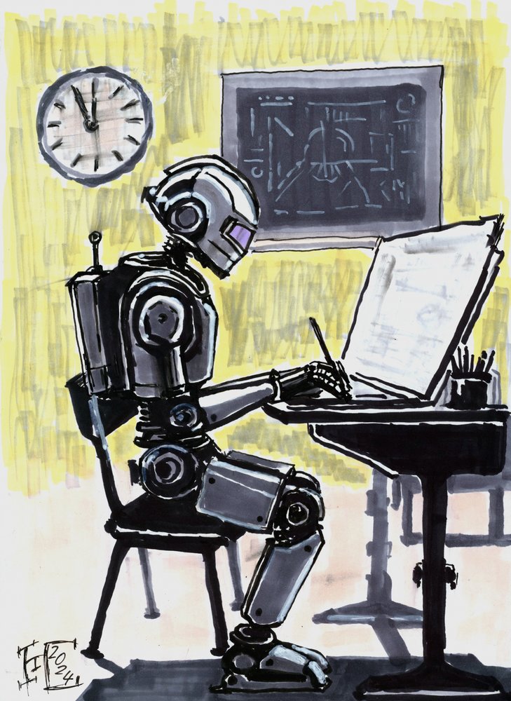 Robot Student Learning by Tim Hoinkis