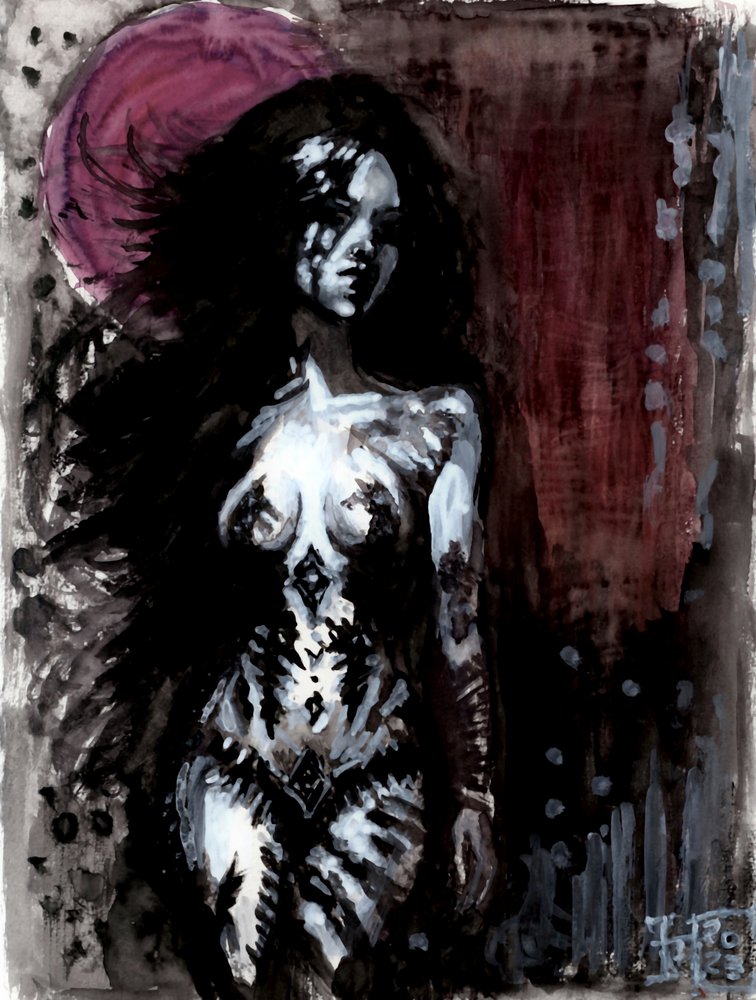 Shadow Moon Priestess by Tim Hoinkis
