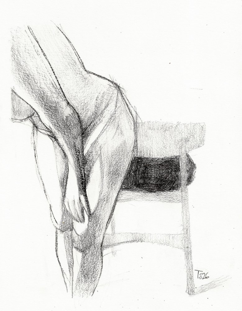 Bending Nude Form by Tore Bahnson