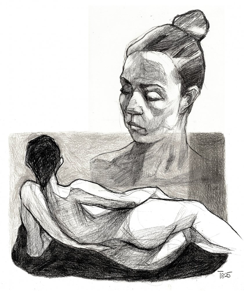Contemplative Figure Study by Tore Bahnson