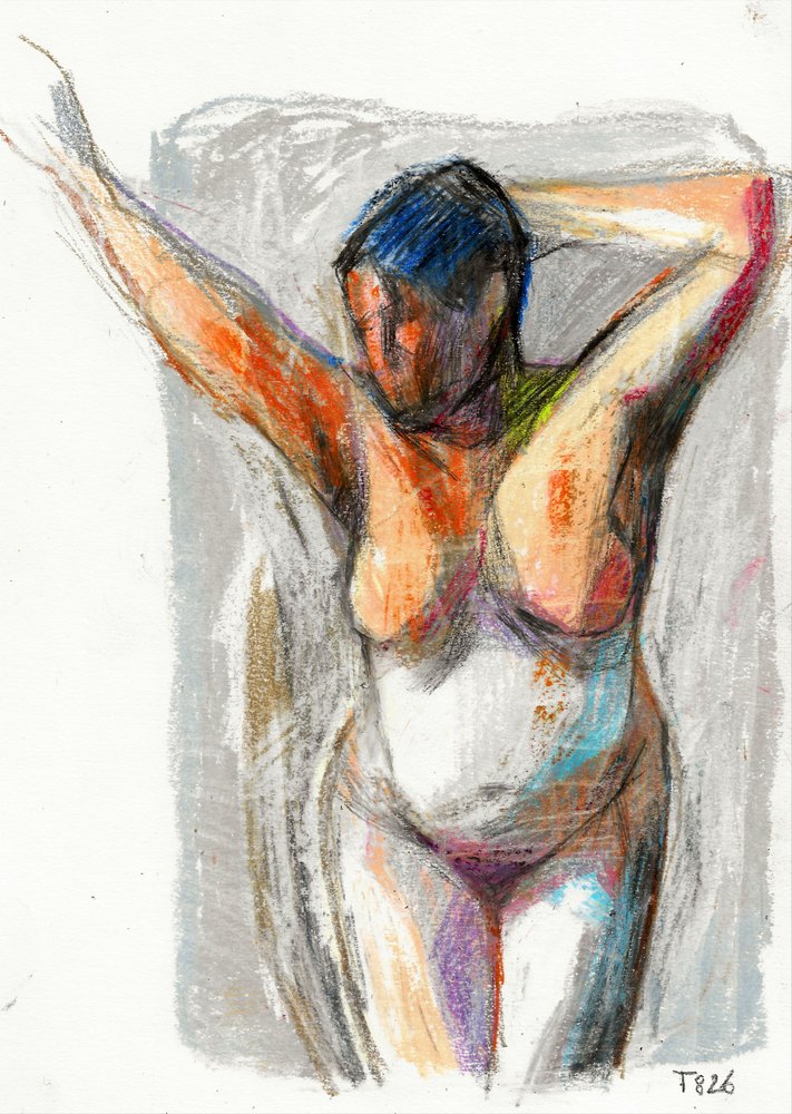 Expressive Female Nude by Tore Bahnson