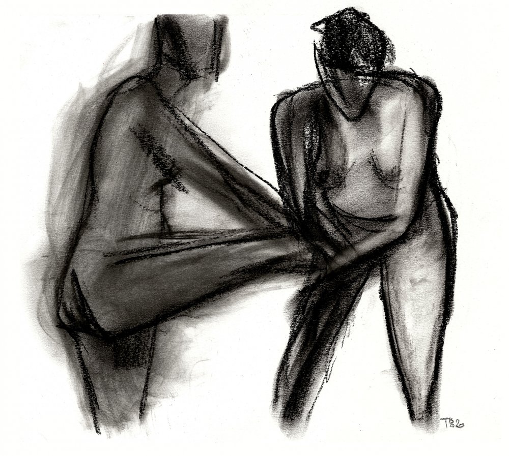 Expressive Nude Figures by Tore Bahnson