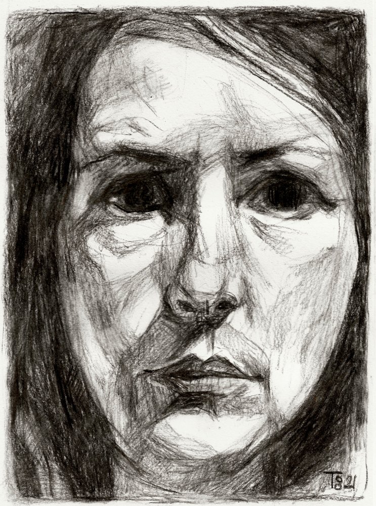 Intense Female Portrait by Tore Bahnson