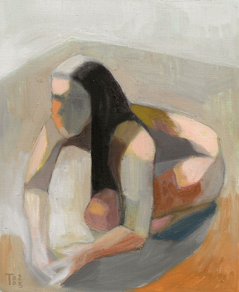 Pensive Abstract Figure by Tore Bahnson