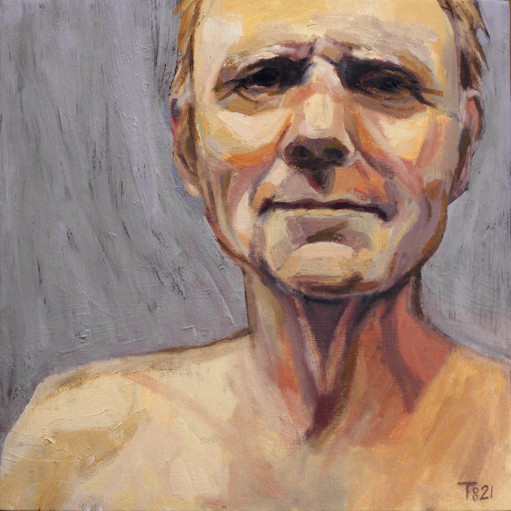 Pensive Man Portrait by Tore Bahnson