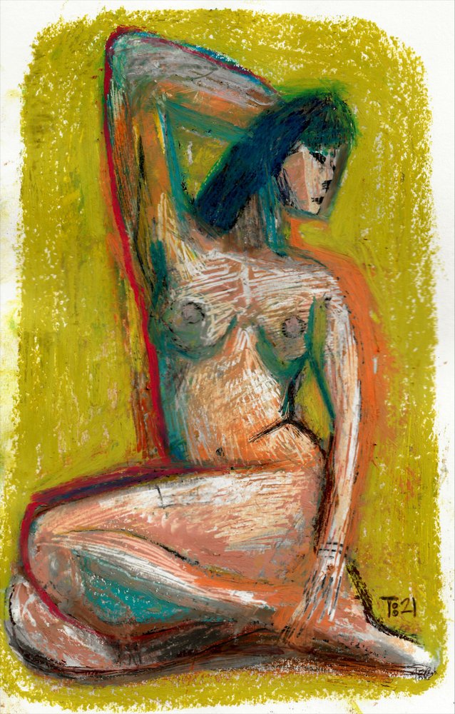 Seated Nude by Tore Bahnson