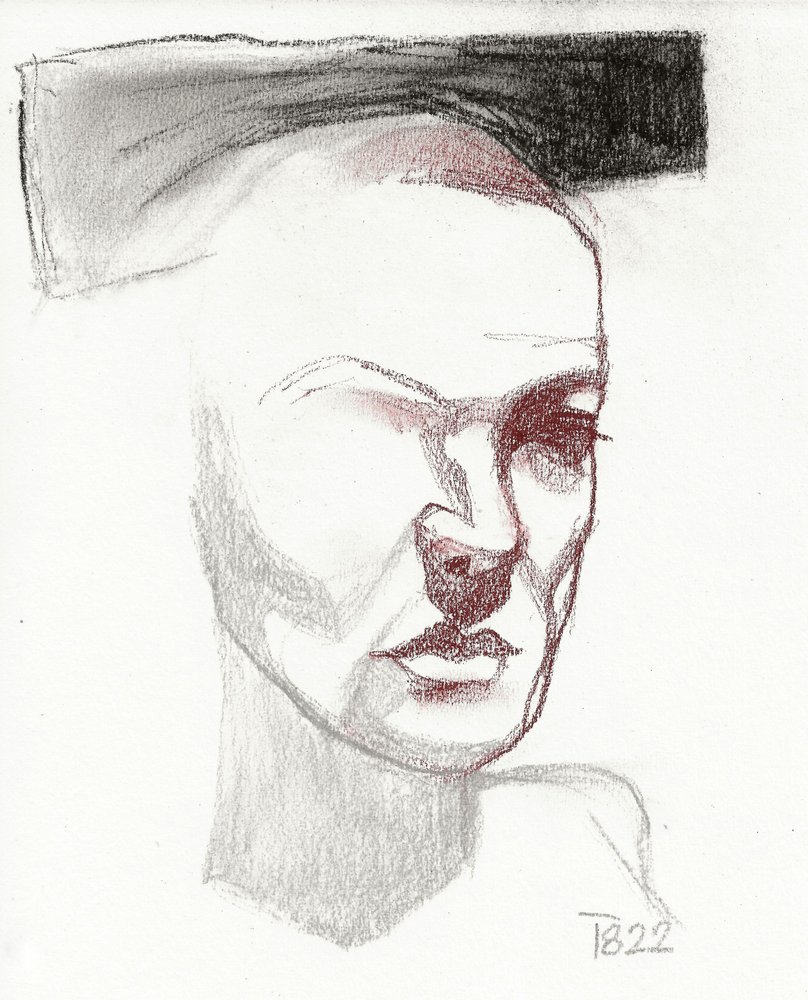 Shadowed Face Study by Tore Bahnson