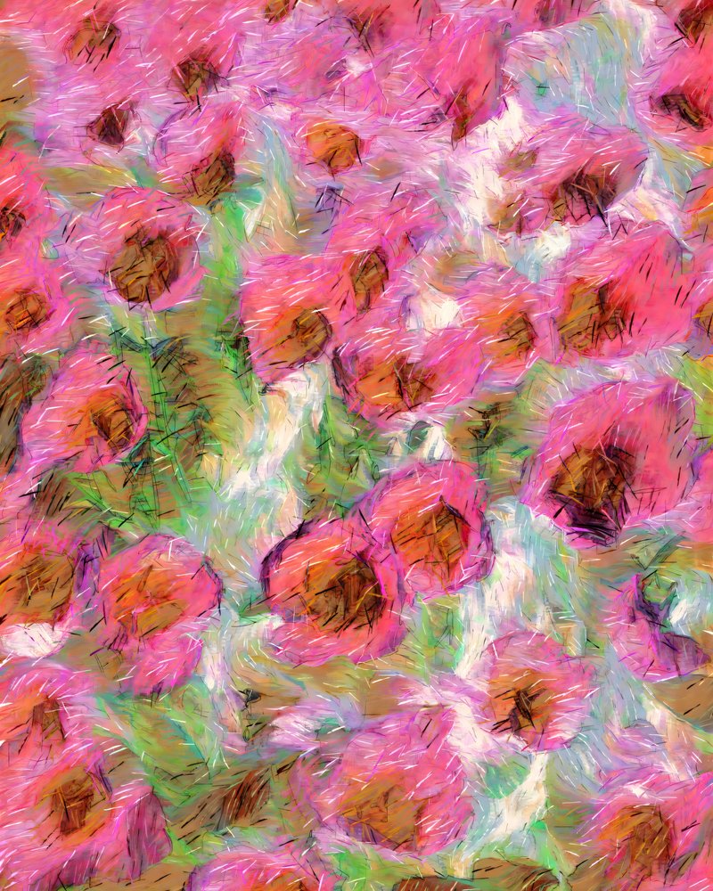 Dreamy Pink Blooms by Uma Gokhale