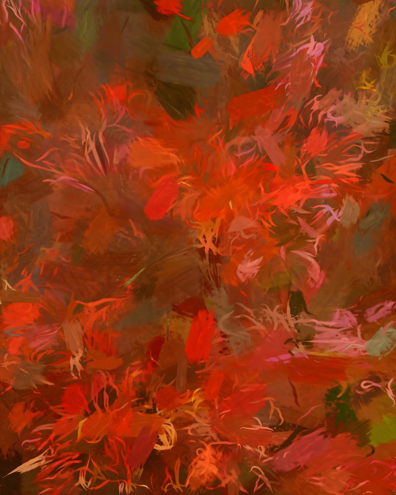 Fiery Abstract Energy by Uma Gokhale