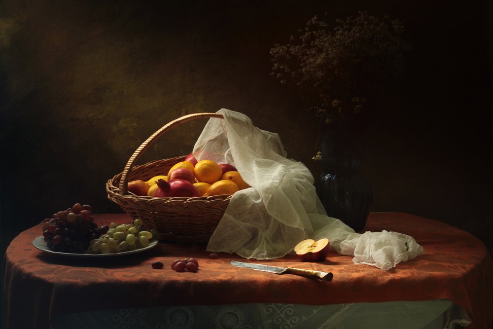 Classic Fruit Still Life by UstinaGreen