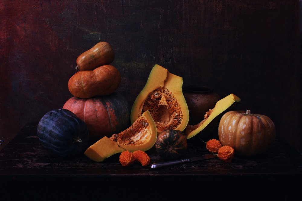Rustic Harvest Pumpkins by UstinaGreen