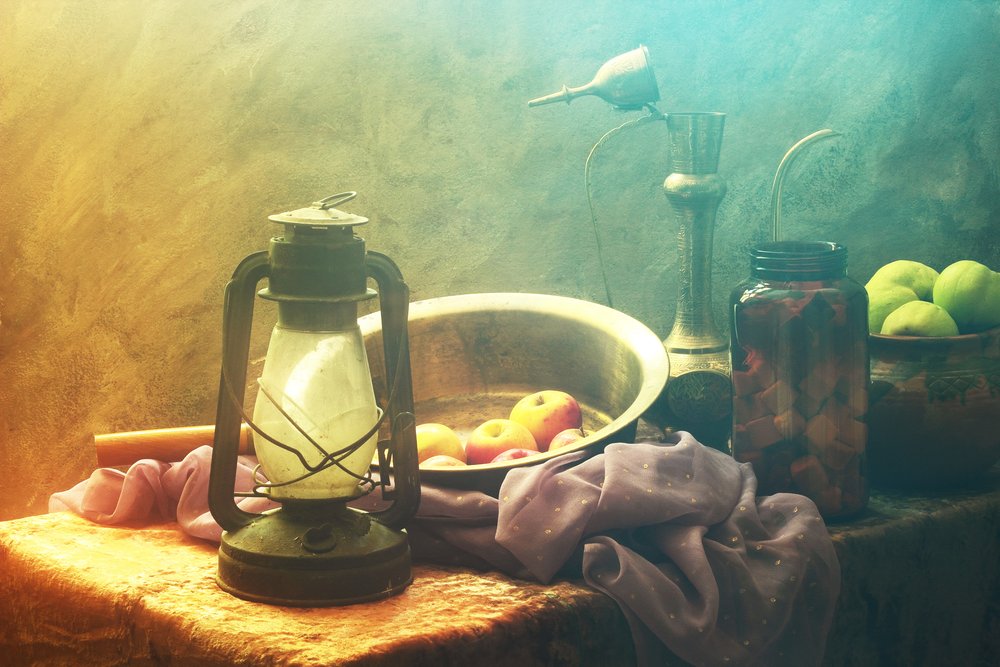 Rustic Lantern Still Life by UstinaGreen