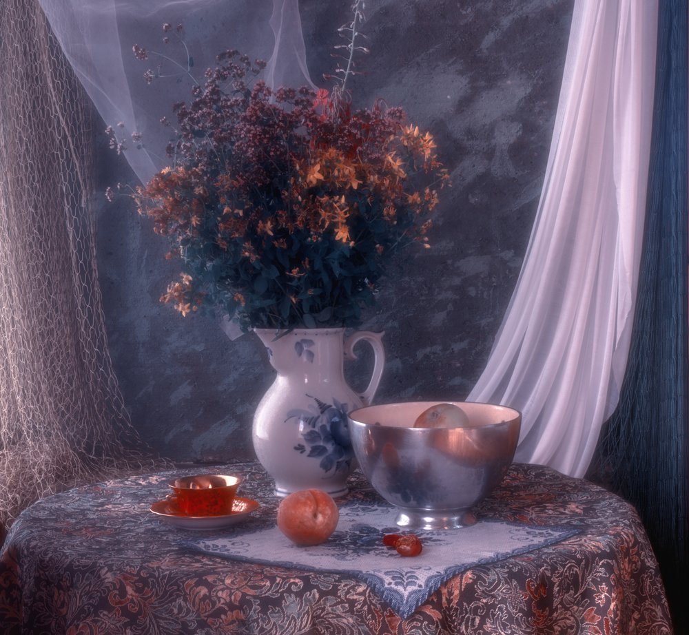 Vintage Floral Still Life by UstinaGreen