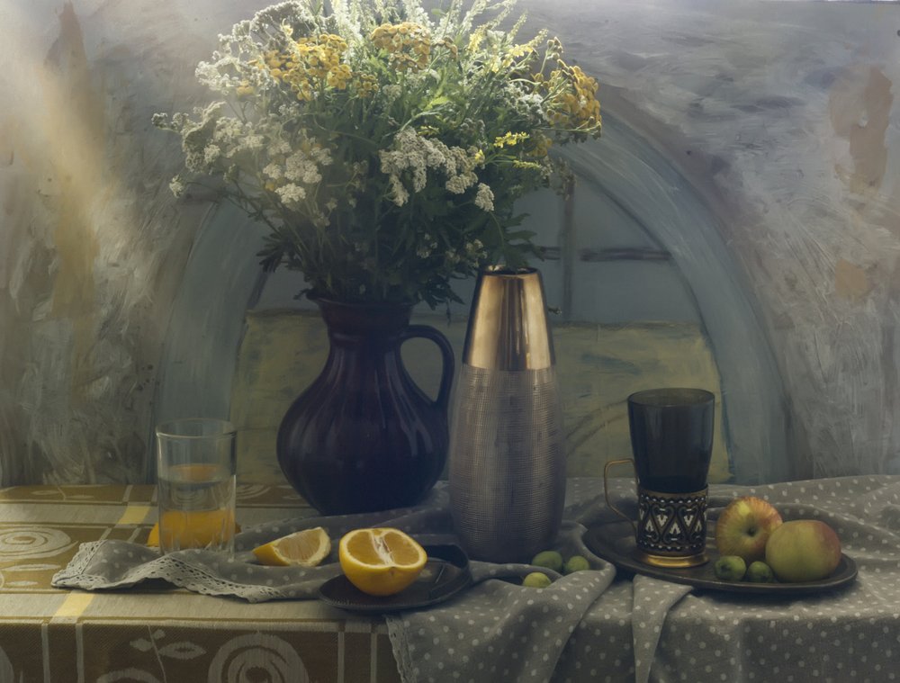 Wildflowers and Fresh Fruit by UstinaGreen