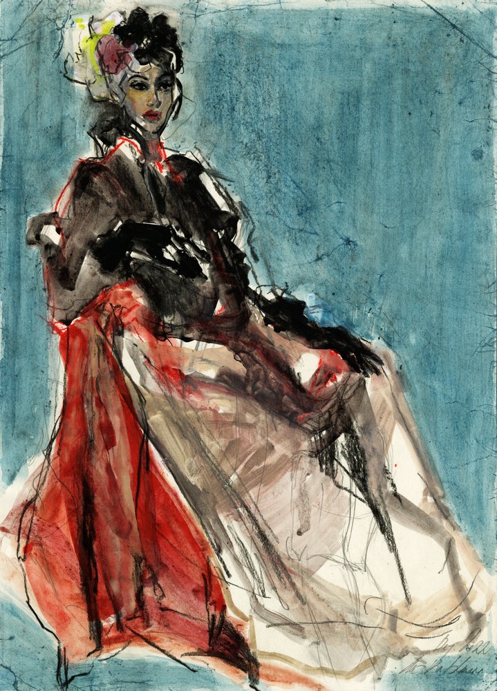 Elegant Fashion Portrait by Ute Rathmann
