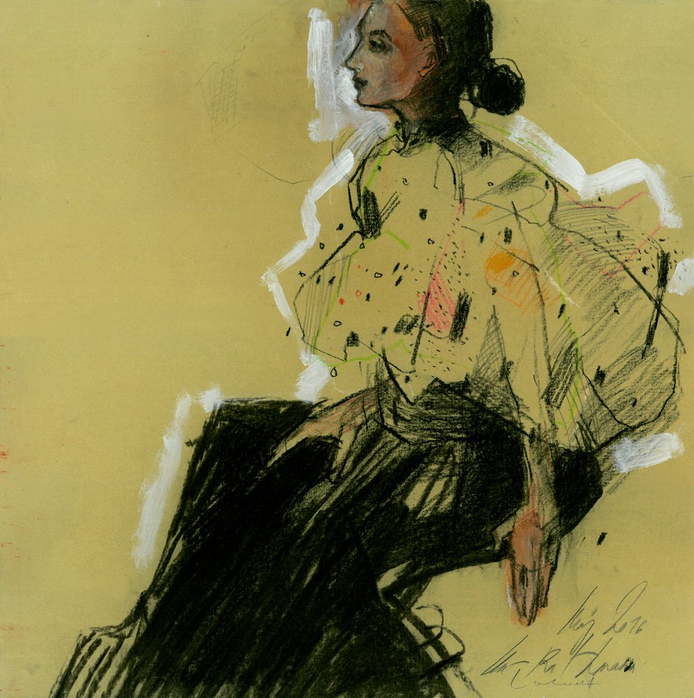 Elegant Woman Profile by Ute Rathmann