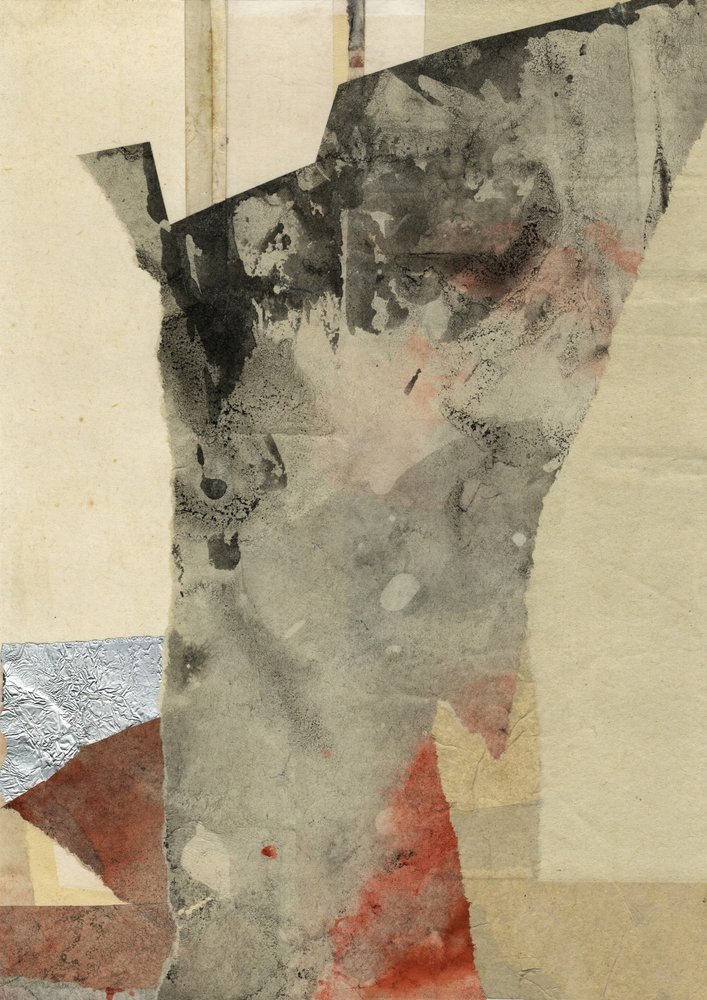 Modern Textured Collage by Ute Rathmann