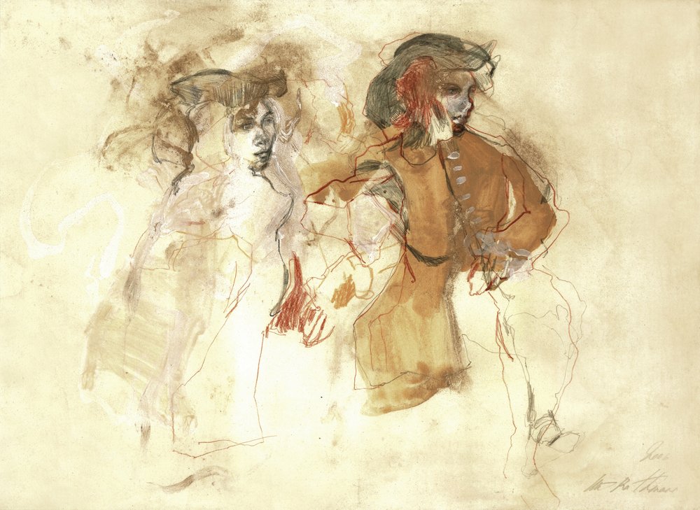 Two Expressive Figures by Ute Rathmann