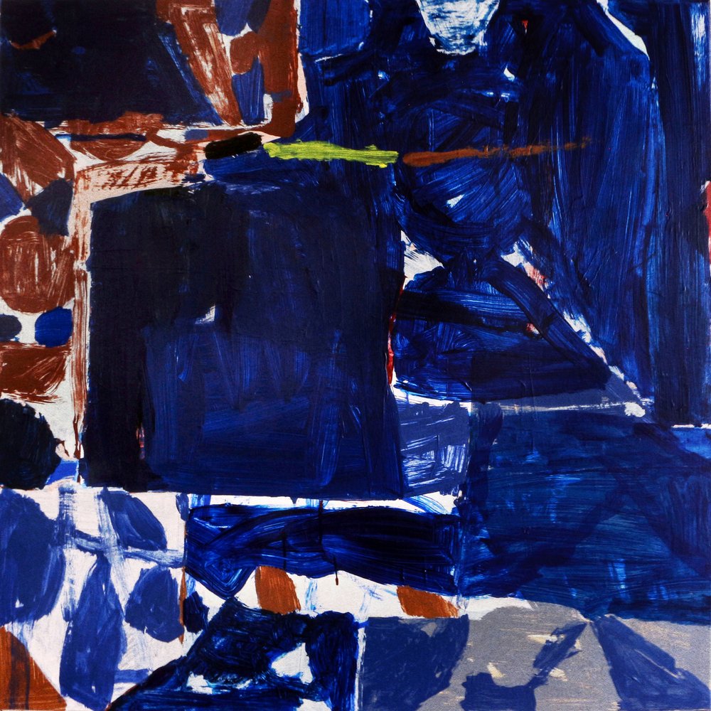 Deep Blue Abstraction by Vered Gersztenkorn