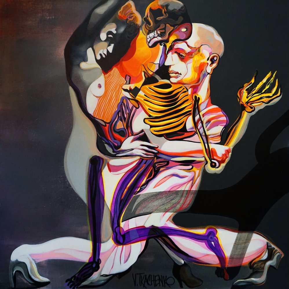 Dancing Duality Embrace by Victor Tkachenko