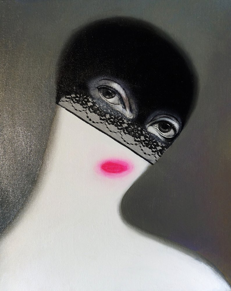 Enigmatic Masked Gaze by Victor Tkachenko