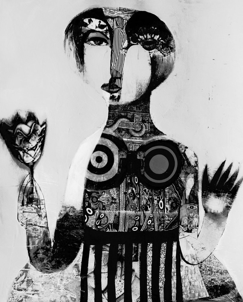 Mysterious Abstract Woman by Victor Tkachenko