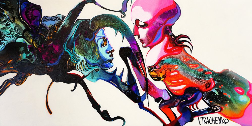 Vibrant Abstract Gaze by Victor Tkachenko