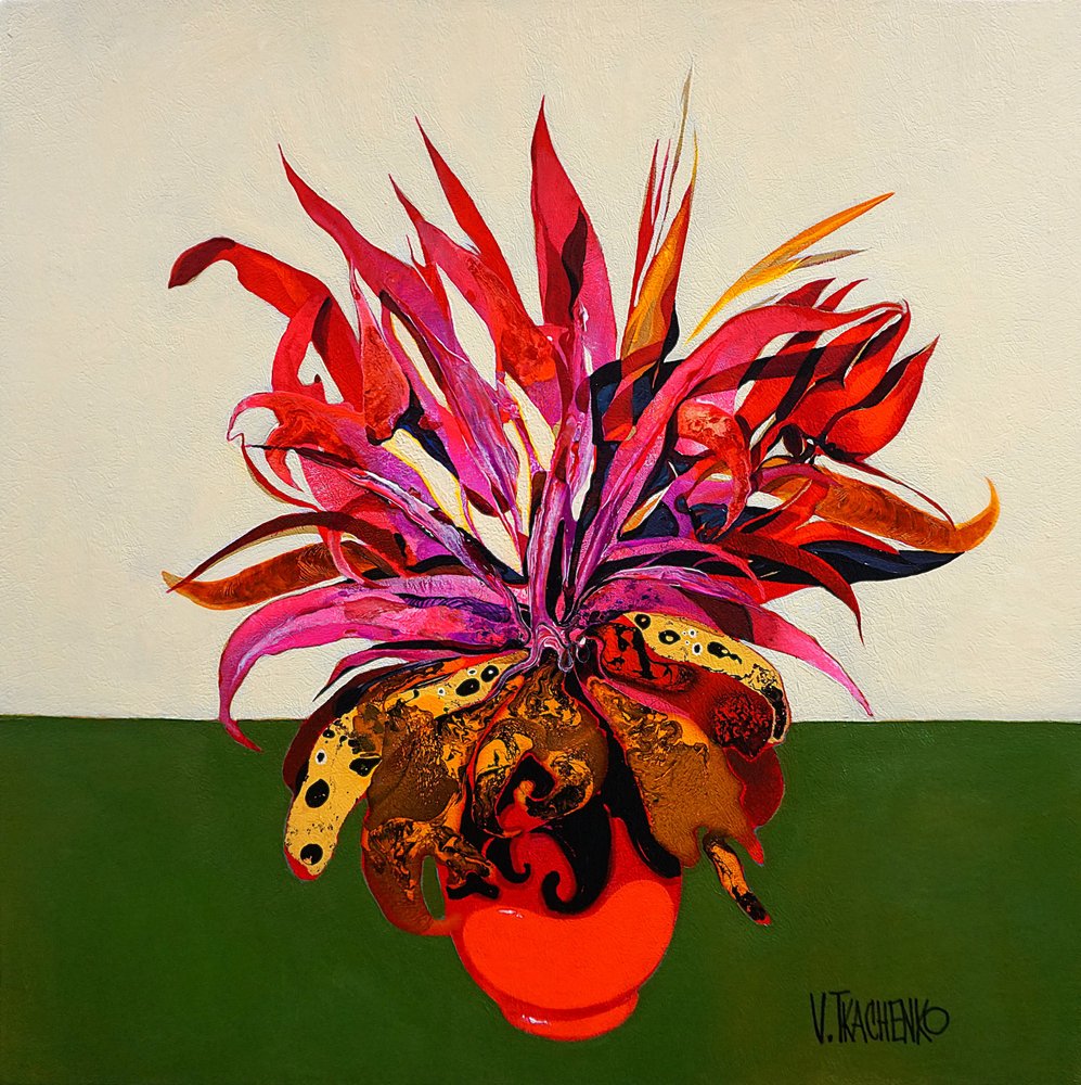Vibrant Tropical Plant by Victor Tkachenko