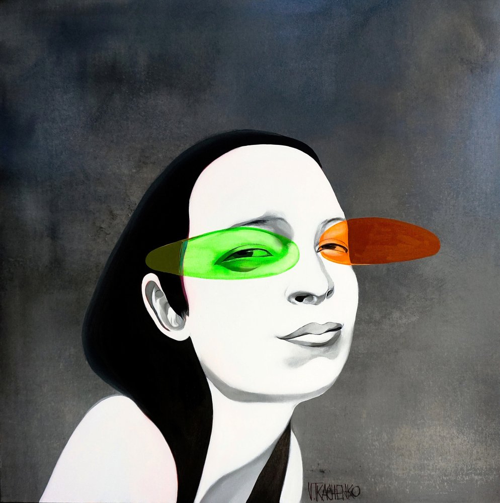 Woman With Vibrant Gaze by Victor Tkachenko