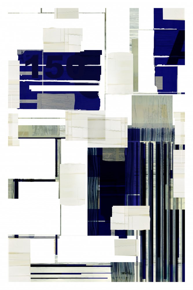 Abstract Blue Architecture by cartissi