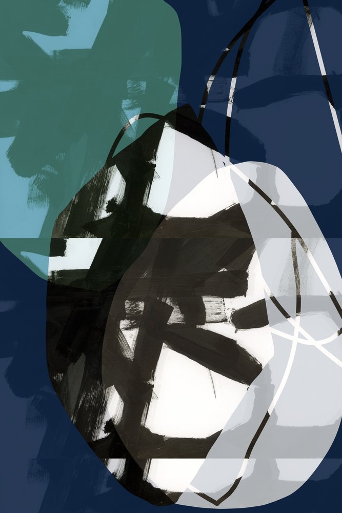 Abstract Blue Layers by cartissi