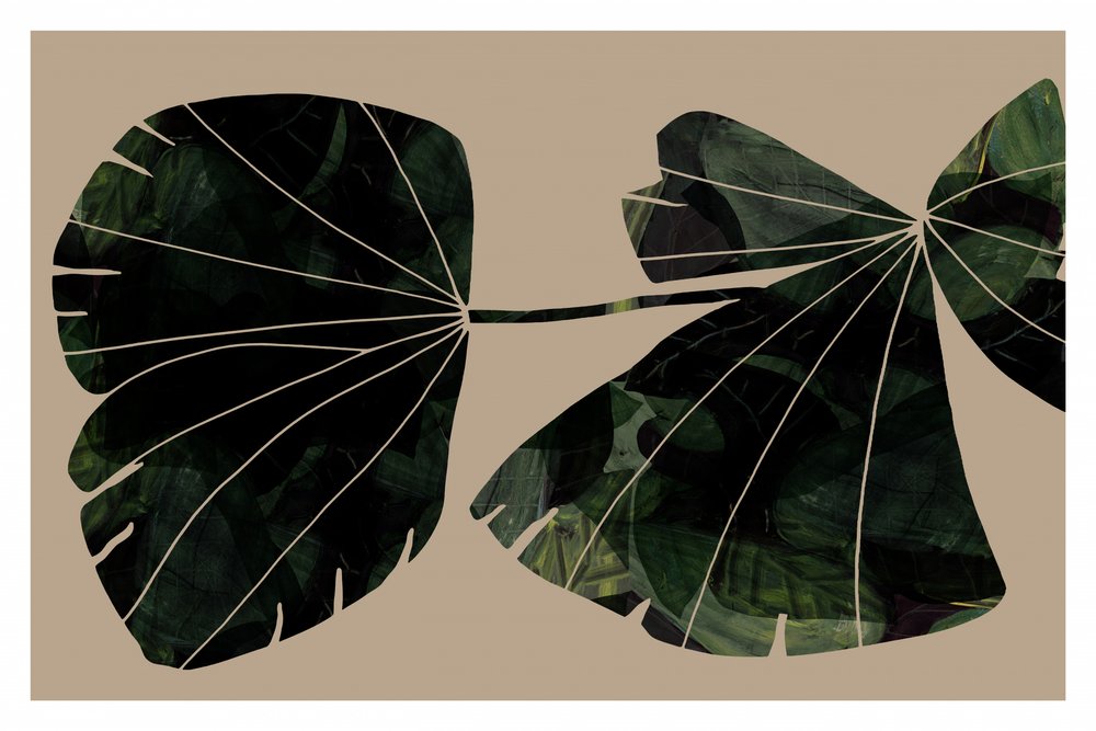 Abstract Green Leaves by cartissi