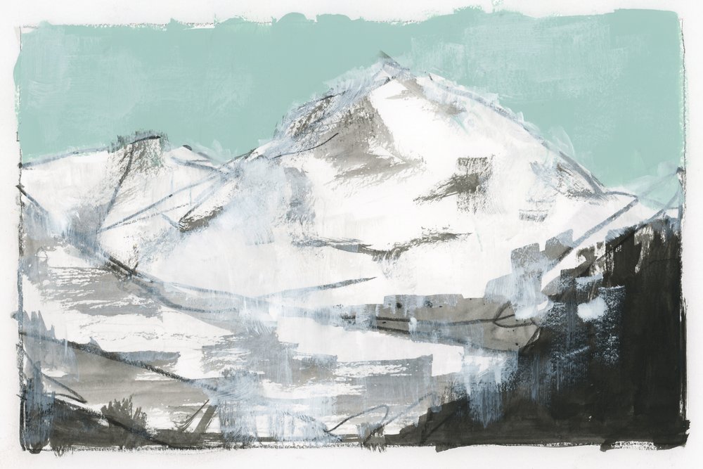 Abstract Mountain Peaks by cartissi