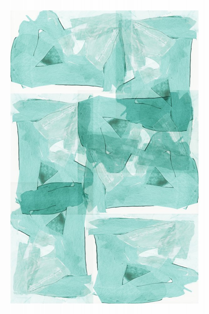 Abstract Teal Forms by cartissi