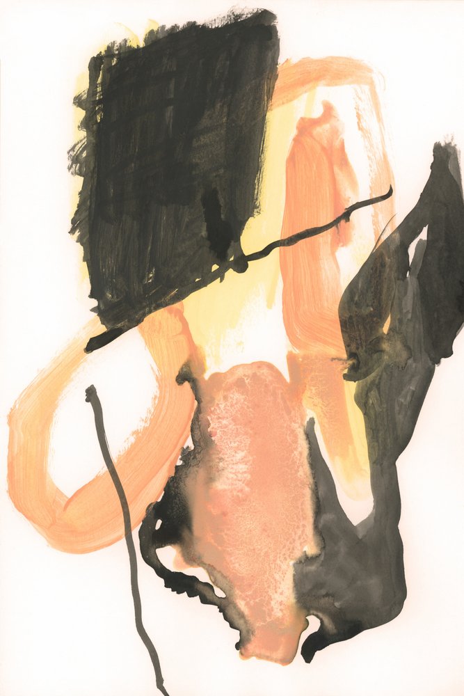 Bold Orange Abstract Shapes by cartissi