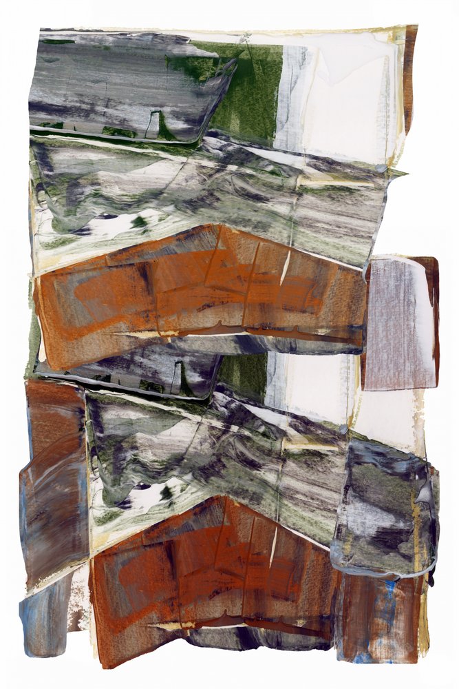 Earthy Abstract Landscape by cartissi
