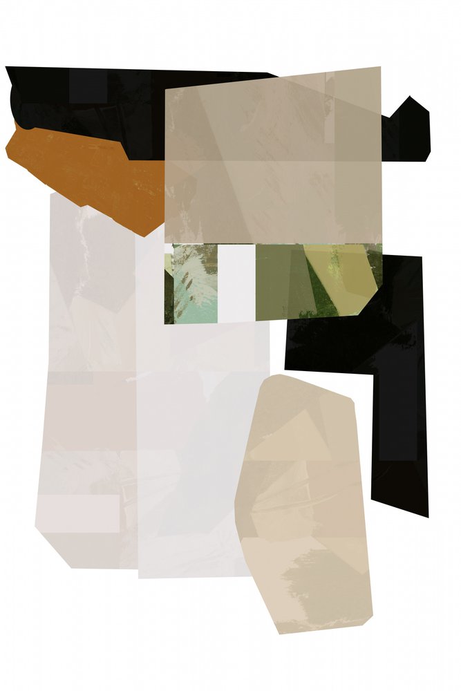 Earthy Geometric Collage by cartissi